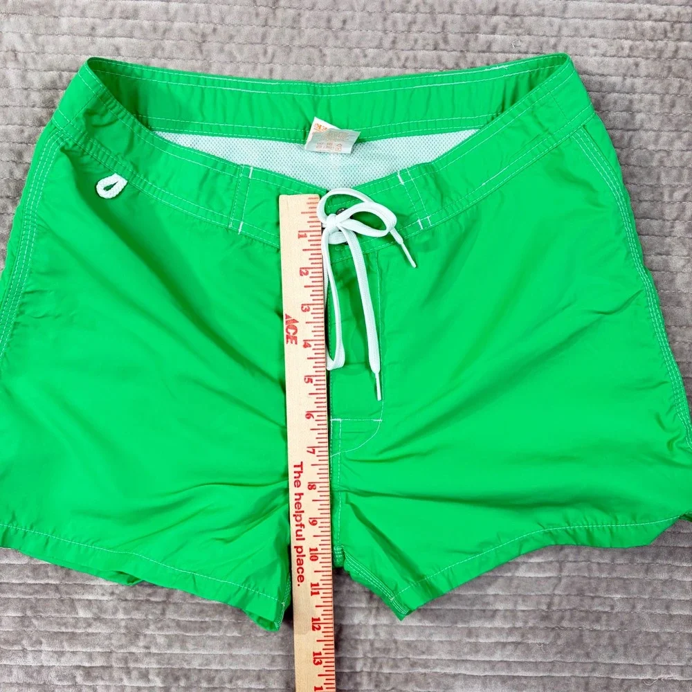 Sundek Mens Green Rainbow Stripe Board Shorts Swim Trunks Size 30 M502BDTA100